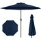 Slickblue; Fabric Outdoor Heavy Duty Market Umbrella with Crank Handle, 8 Sturdy Ribs, UV Protection; Category:Patio Umbrellas; Image:2
